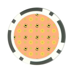 Bee Bug Nature Wallpaper Poker Chip Card Guard by HermanTelo