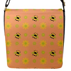 Bee Bug Nature Wallpaper Flap Closure Messenger Bag (s)