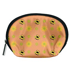 Bee Bug Nature Wallpaper Accessory Pouch (medium) by HermanTelo