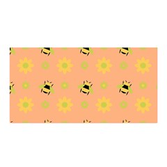 Bee Bug Nature Wallpaper Satin Wrap