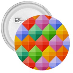 Background Colorful Geometric Triangle Rainbow 3  Buttons by HermanTelo