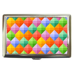 Background Colorful Geometric Triangle Rainbow Cigarette Money Case