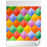 Background Colorful Geometric Triangle Rainbow Canvas 36  x 48  35.26 x46.15  Canvas - 1