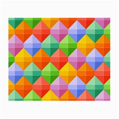 Background Colorful Geometric Triangle Rainbow Small Glasses Cloth (2-side)