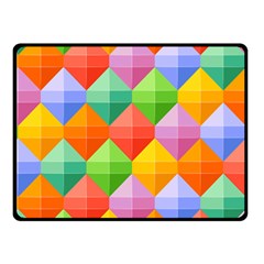 Background Colorful Geometric Triangle Rainbow Fleece Blanket (small)