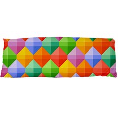 Background Colorful Geometric Triangle Rainbow Body Pillow Case Dakimakura (two Sides) by HermanTelo