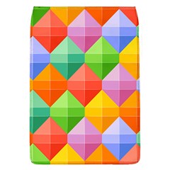 Background Colorful Geometric Triangle Rainbow Removable Flap Cover (l) by HermanTelo