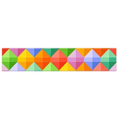 Background Colorful Geometric Triangle Rainbow Small Flano Scarf