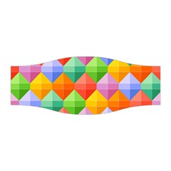 Background Colorful Geometric Triangle Rainbow Stretchable Headband by HermanTelo