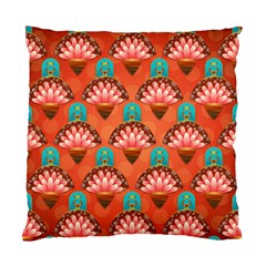 Background Floral Pattern Red Standard Cushion Case (one Side) by HermanTelo