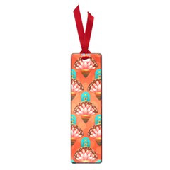 Background Floral Pattern Red Small Book Marks