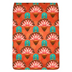 Background Floral Pattern Red Removable Flap Cover (l) by HermanTelo