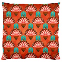 Background Floral Pattern Red Standard Flano Cushion Case (two Sides) by HermanTelo