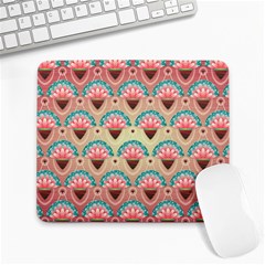 Background Floral Pattern Pink Large Mousepads