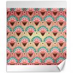 Background Floral Pattern Pink Canvas 8  x 10  8.15 x9.66  Canvas - 1