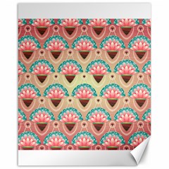 Background Floral Pattern Pink Canvas 16  X 20 