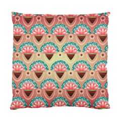 Background Floral Pattern Pink Standard Cushion Case (two Sides) by HermanTelo