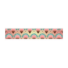 Background Floral Pattern Pink Flano Scarf (mini)