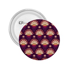 Background Floral Pattern Purple 2.25  Buttons