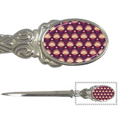 Background Floral Pattern Purple Letter Opener