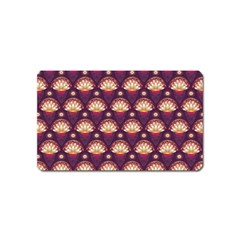 Background Floral Pattern Purple Magnet (name Card)