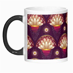 Background Floral Pattern Purple Morph Mugs