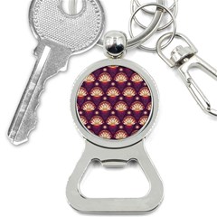 Background Floral Pattern Purple Bottle Opener Key Chains