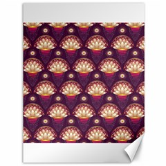 Background Floral Pattern Purple Canvas 36  x 48 