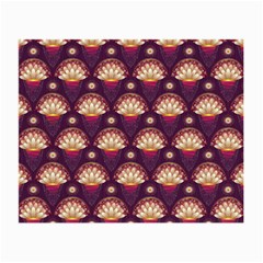 Background Floral Pattern Purple Small Glasses Cloth (2-side)