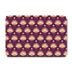 Background Floral Pattern Purple Small Doormat 