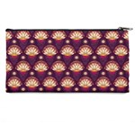 Background Floral Pattern Purple Pencil Cases Back