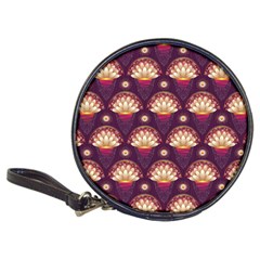 Background Floral Pattern Purple Classic 20-CD Wallets