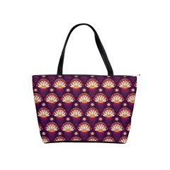 Background Floral Pattern Purple Classic Shoulder Handbag