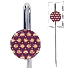 Background Floral Pattern Purple Book Mark