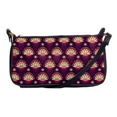 Background Floral Pattern Purple Shoulder Clutch Bag