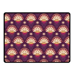 Background Floral Pattern Purple Fleece Blanket (small)