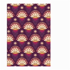 Background Floral Pattern Purple Small Garden Flag (Two Sides)