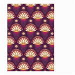 Background Floral Pattern Purple Small Garden Flag (Two Sides) Front