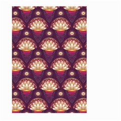 Background Floral Pattern Purple Large Garden Flag (two Sides)