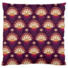 Background Floral Pattern Purple Large Cushion Case (One Side)