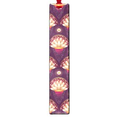 Background Floral Pattern Purple Large Book Marks