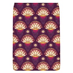 Background Floral Pattern Purple Removable Flap Cover (s)