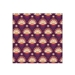 Background Floral Pattern Purple Satin Bandana Scarf