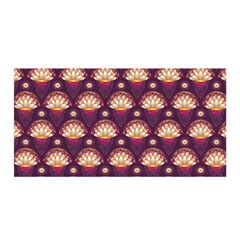 Background Floral Pattern Purple Satin Wrap