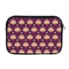 Background Floral Pattern Purple Apple MacBook Pro 17  Zipper Case