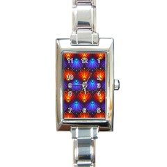 Background Colorful Abstract Rectangle Italian Charm Watch