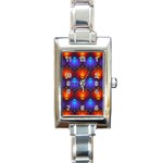 Background Colorful Abstract Rectangle Italian Charm Watch Front