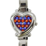 Background Colorful Abstract Heart Italian Charm Watch Front