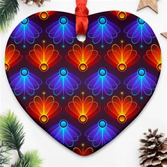 Background Colorful Abstract Heart Ornament (two Sides)