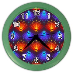 Background Colorful Abstract Color Wall Clock